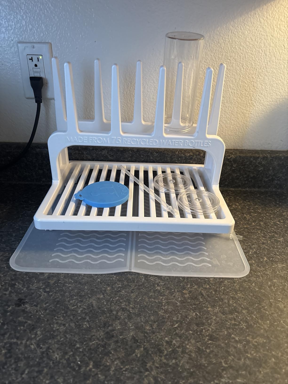 PopYum Gray Space Saving Drying Rack from 100% Recycled Bottles customer photo 2