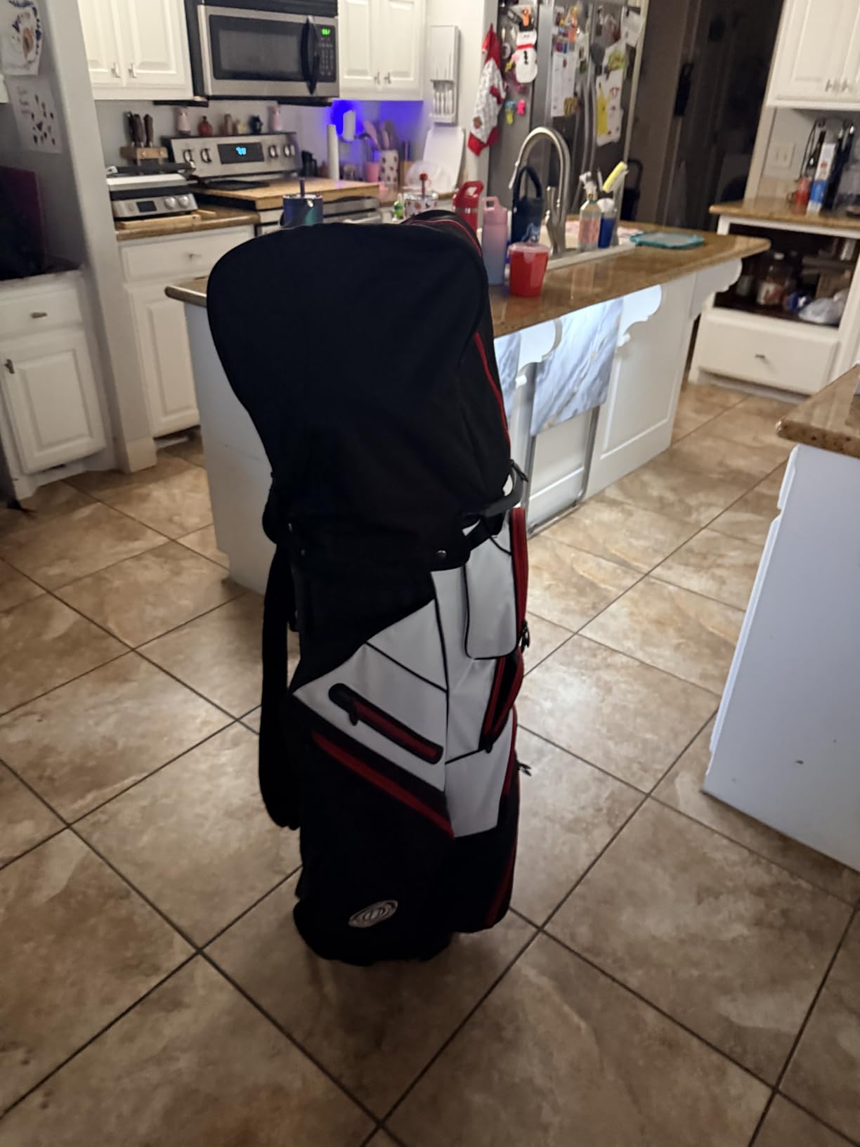 Shopsource Golf Cart Bag, 14 Way Molded Lock Top Club Bag with Full-Length Dividers, Upgrade 900D Oxford Silence Cart Bags for Men with Handles Ergonomic Strap, Stable Base customer photo 2