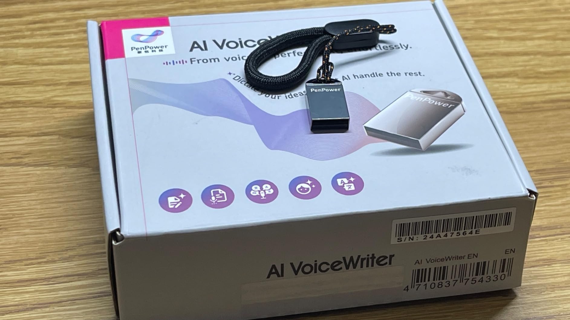 AI VoiceWriter - Smart Dictation & AI Writing Assistant for Windows & Mac | USB Dongle & Mobile App for Voice Input, Proofreading, Rewriting & Multilingual Support customer photo 1