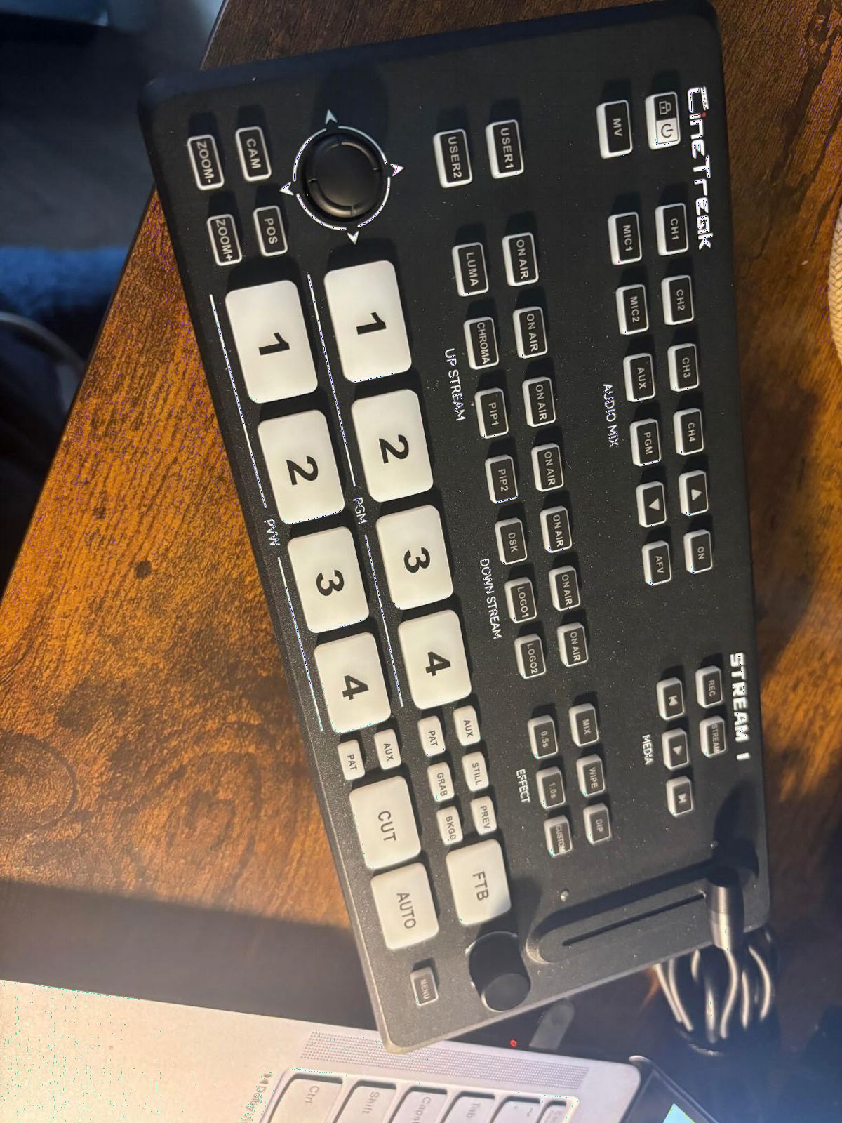 CINETREAK Stream 1 Live Streaming Switcher 4 HDMI & AUX Inputs, PTZ Control Dual RTMP Streaming Chroma/Luma Key Recording & Playback and Landscape & Portrait Livestreaming（NDI Updatable） customer photo 1