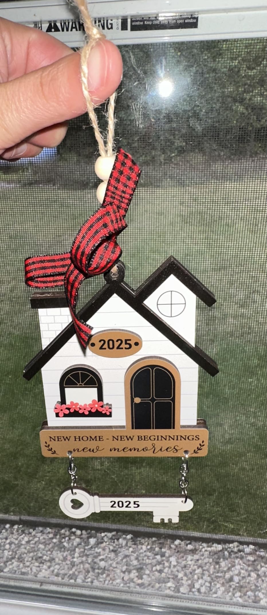 House Warming Gifts New Home Ornament 2026 - New House Owners Gift Ideas | Housewarming Gifts for New House - Housewarming Gift Presents for Women, Couple - New House New Beginning - Wooden Ornament customer photo 1