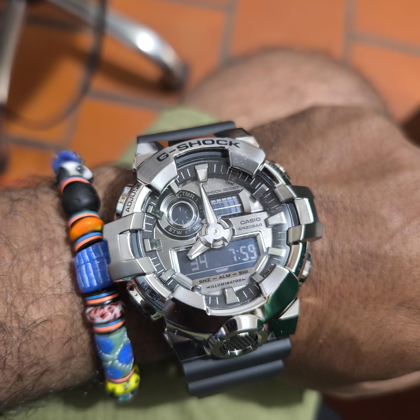 Casio G-Shock G-Steel Silver Analog Digital Mens Watch GM700-1A customer photo 1