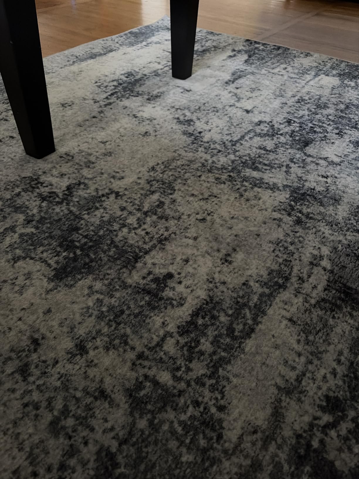 8x10 Area Rugs for Living Room Washable Bedroom Dining Room Blue Grey | Modern Abstract, Non-Slip Backing, Soft, Low-Pile, Foldable, Water Repellent, Pet Proof, Non-Shedding, Indoor customer photo 2