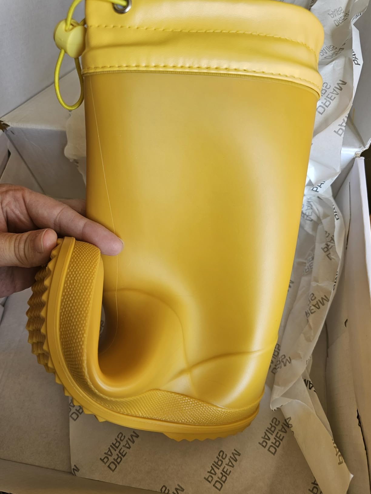Kids Waterproof Fleece Lined Rain Boots customer photo 1