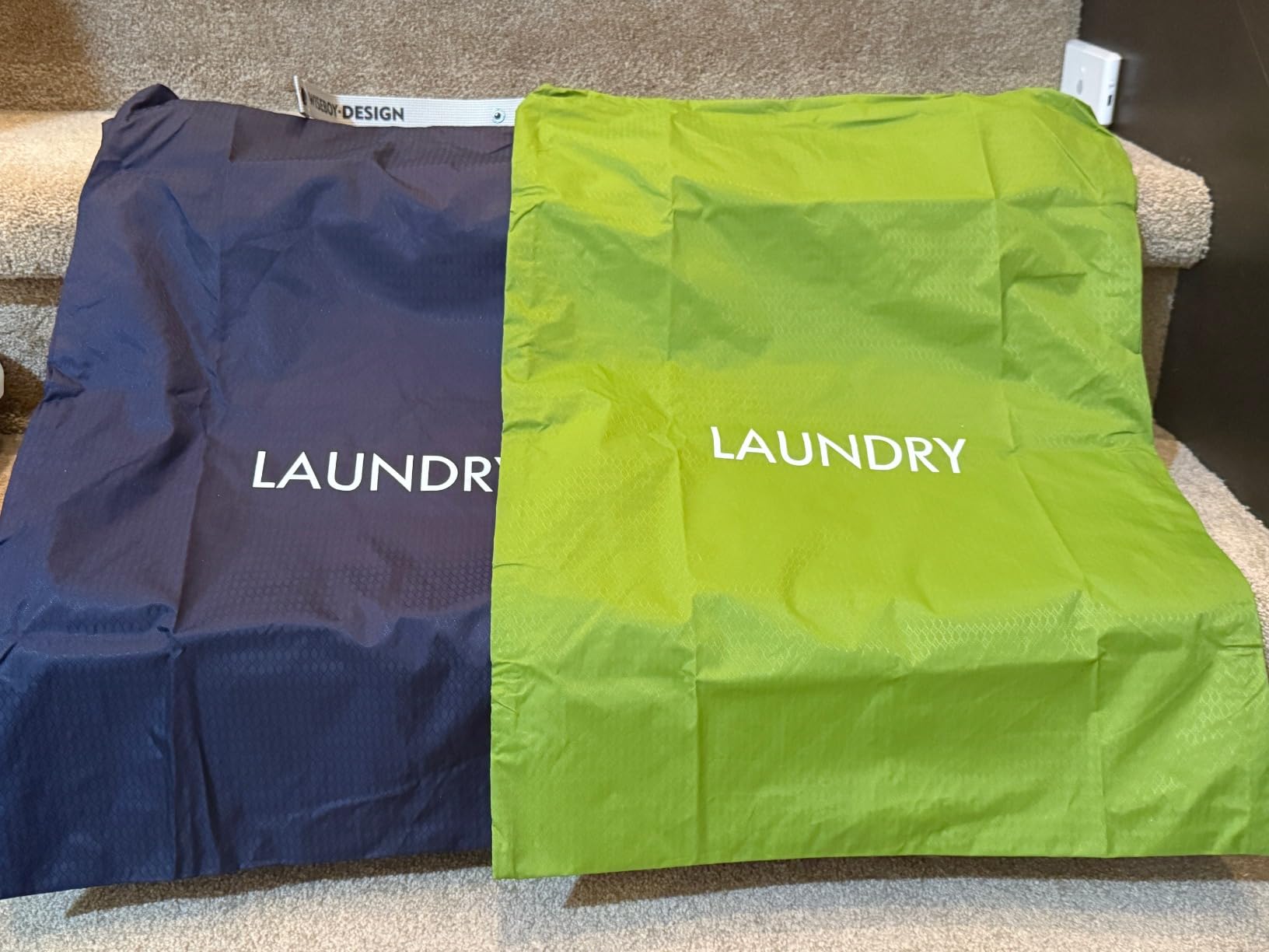 WiseBoy 2 Pack Travel Laundry Bags for Dirty Clothes, Laundry Bag, Zippered customer photo 2