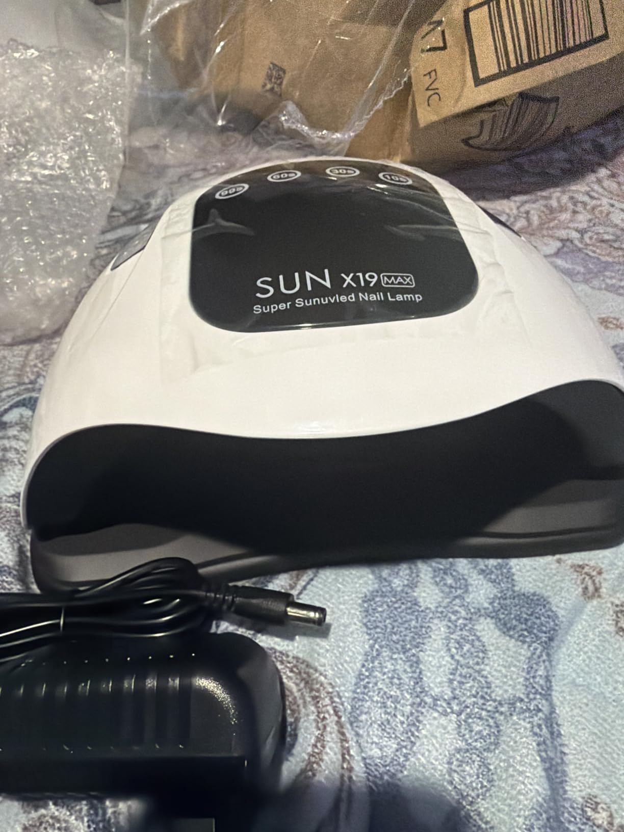 Wisdompark 320W UV LED Nail Lamp, Professional Nail Dryer for Gel Polish | 72 Pcs Lamp Beads, Auto Sensor, 4 Timer, Portable Handle & Removable Base customer photo 2