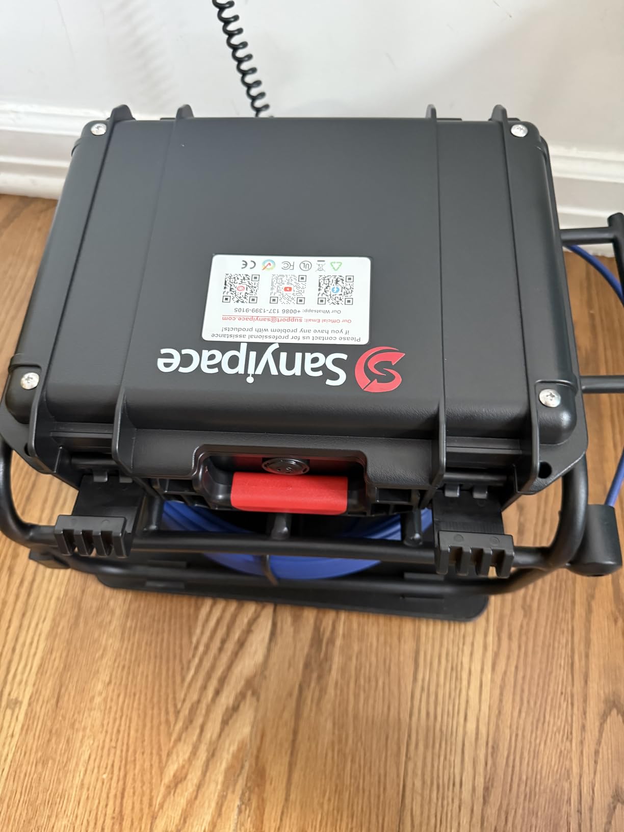 Sewer Camera Self-leveling with Locator, 512Hz Drain Camera with Distance Counter, Waterproof 100FT/30M Pipe Camera with 9