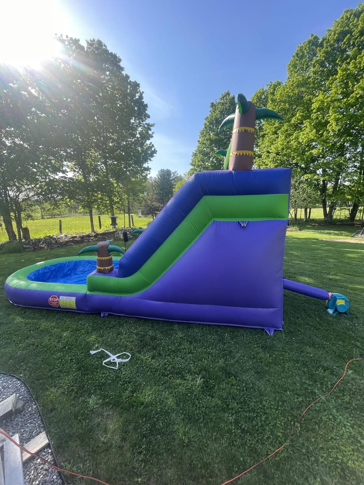 21FT(L) Commercial Water Slide for Adults Kids, 100% Heavy Duty PVC Inflatable Water Slide Backyard w/ 950W Blower, Family Size Pool for Outdoor Party, 21x11x12ft, 500lbs Capacity, Fast Drainage customer photo 2