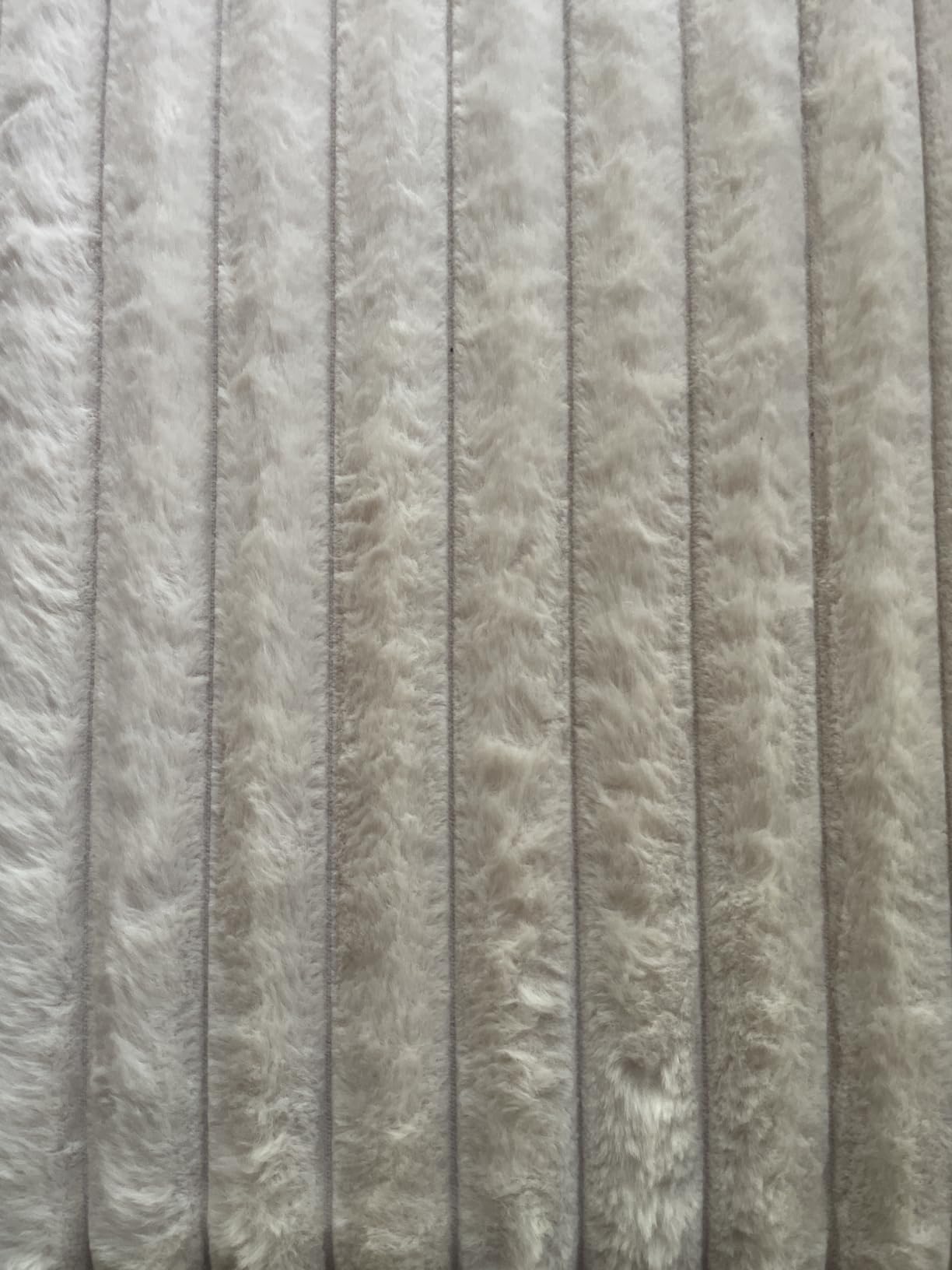 Bedsure ComfyFleece Waterproof Dog Blankets for Large Dogs, 50x60 Cream | Soft Plush Couch Cover, Washable Corduroy Fleece for Furniture Protector, Cozy Calming Reversible Pet Blanket for Senior Dogs customer photo 1