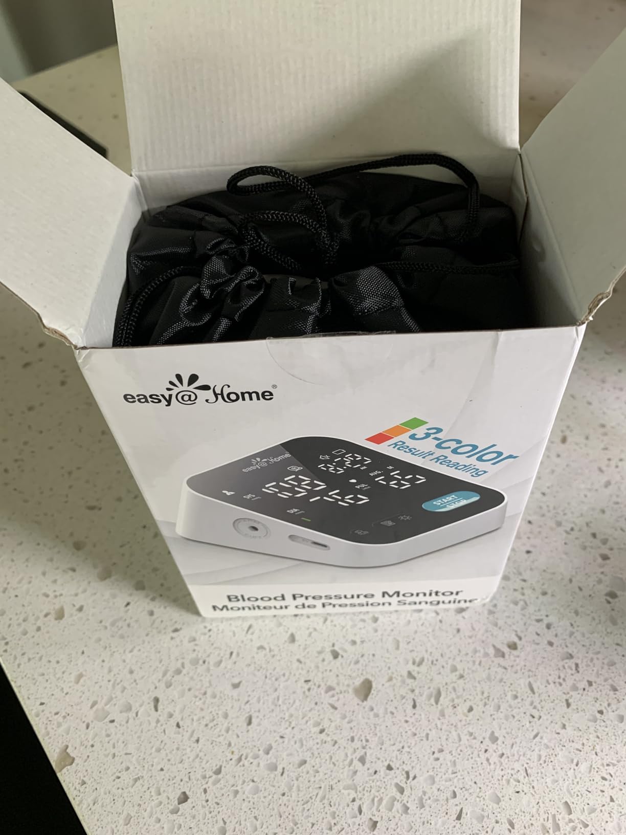 easy@Home Bluetooth Blood Pressure Monitor for Home Use - BP Machine | Free MyHeartPal App, Sync with Apple Health, LED Screen & Voice, Supports Apple & Android Devices customer photo 2