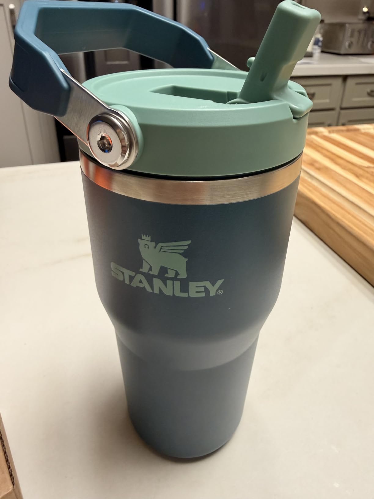 Stanley IceFlow 2.0 Flip Straw Tumbler, 30 oz, Rose Quartz | Easy Carry Handle | Twist On Lid and Flip Up Straw | Leak Resistant Water Bottle | Insulated Stainless Steel | BPA-Free customer photo 1