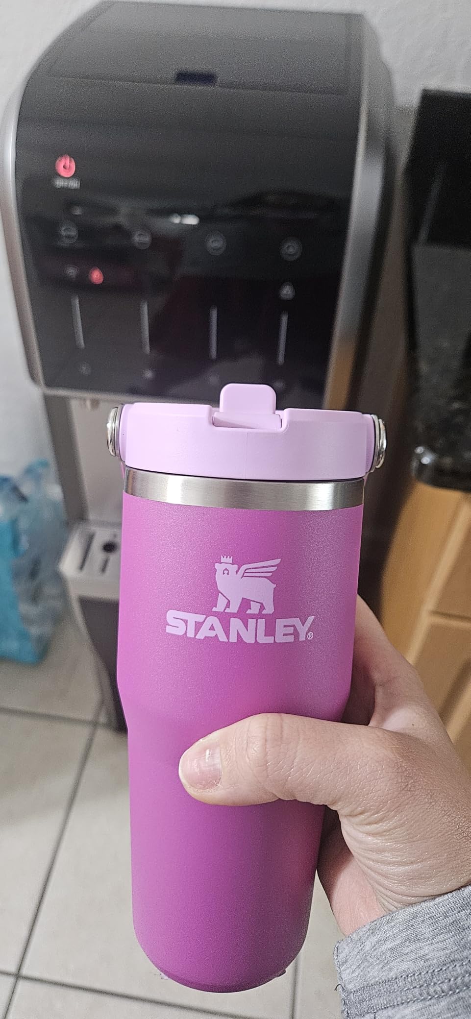 Stanley IceFlow 2.0 Flip Straw Tumbler, 30 oz, Rose Quartz | Easy Carry Handle | Twist On Lid and Flip Up Straw | Leak Resistant Water Bottle | Insulated Stainless Steel | BPA-Free customer photo 2