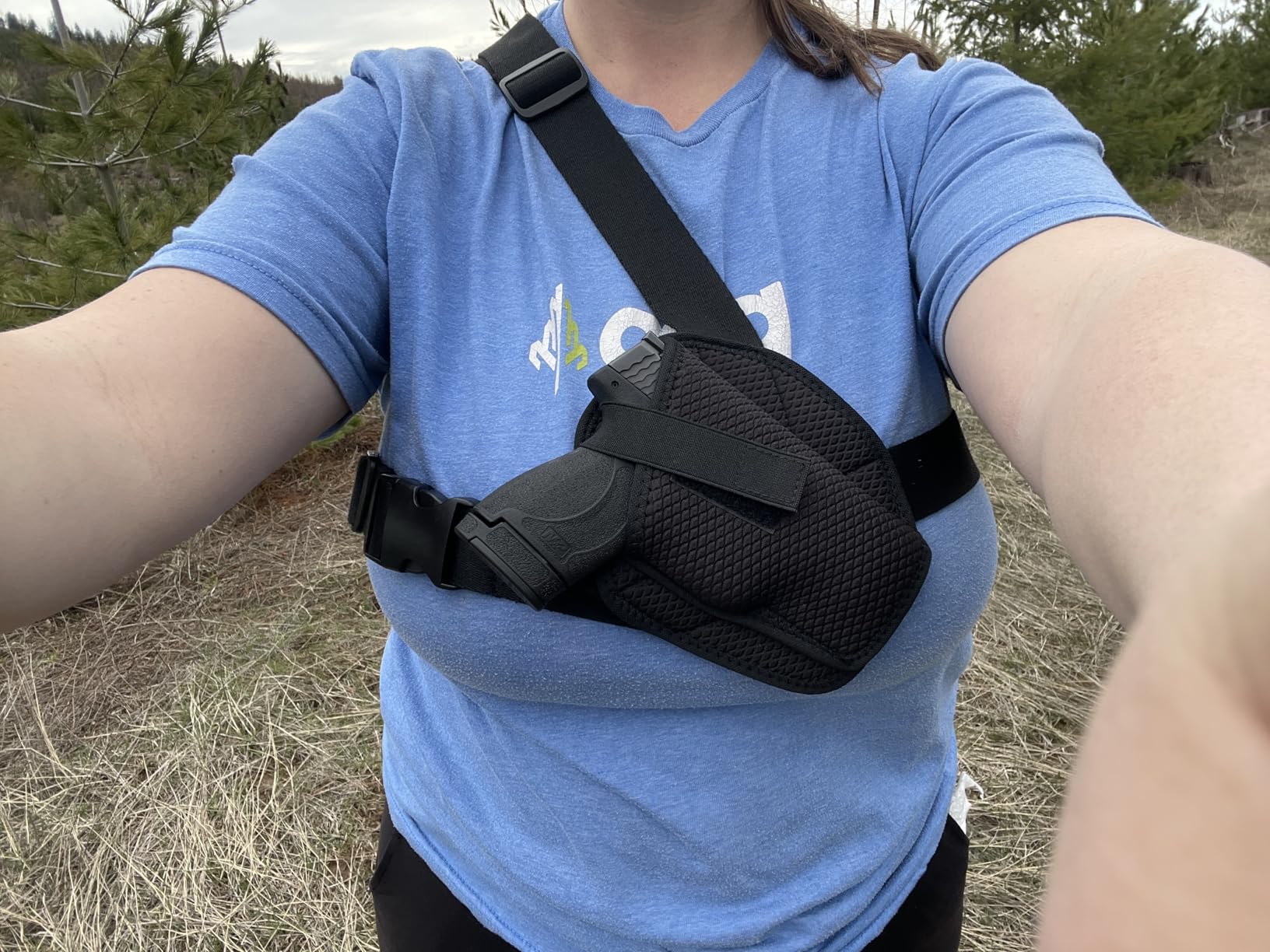 Universal Chest Holster for Pistols, Shoulder Holster for Hiking, Camping, Hunting customer photo 2
