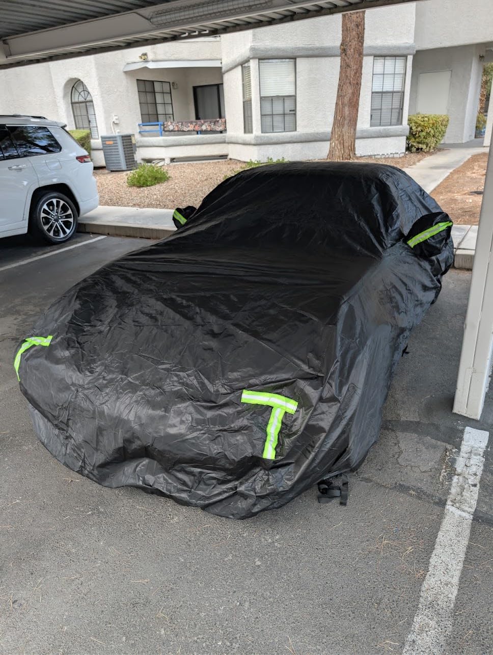 Car Cover Custom Fit for Mazda Miata MX-5 1989-2025, 6 Layers Truck Cover Waterproof All Weather for Automobiles, Outdoor Full Exterior Cover, Rain, Sun, Wind Protection, Black customer photo 2