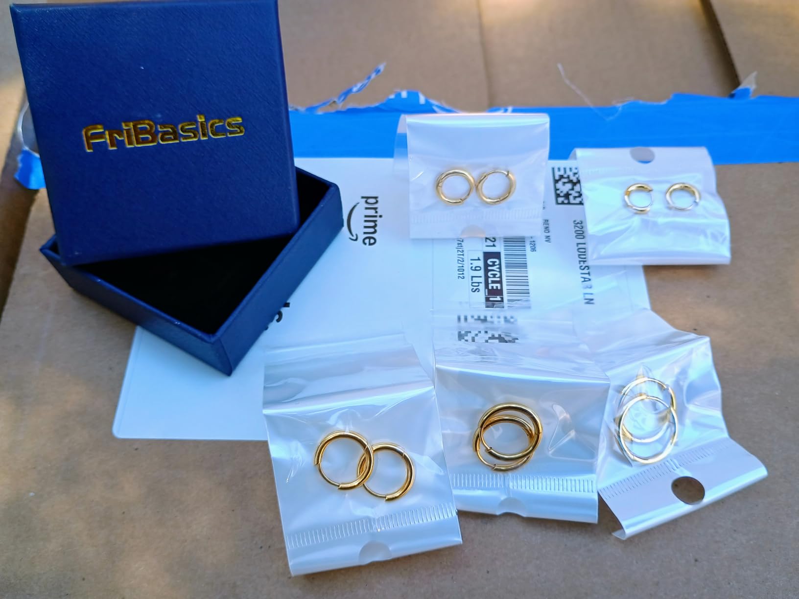 Small Gold Huggie Hoop Earrings Set for Women Stackable customer photo 2