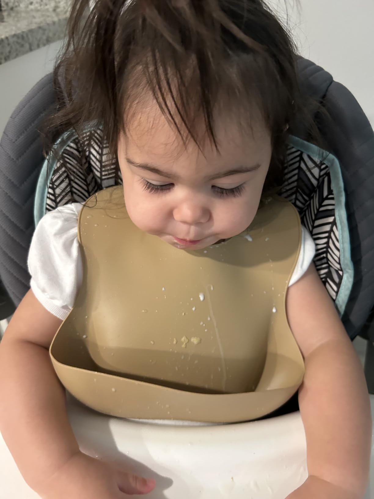 Cuddle Campus Set of 3 Silicone Bibs for Babies & Toddlers, Soft Adjustable Bibs with Pocket Food Catcher for Baby Girl, Boy customer photo 1