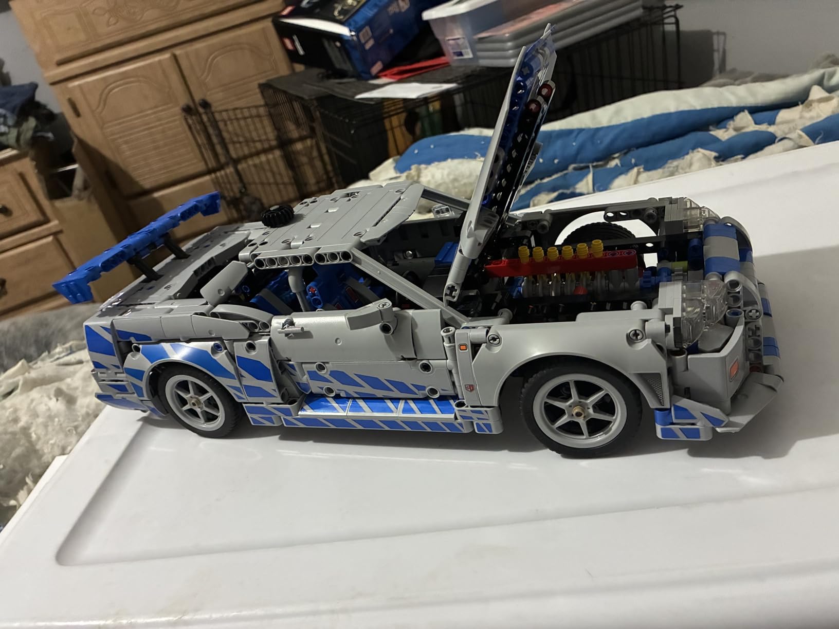 LEGO Technic 2 Fast 2 Furious Nissan Skyline GT-R (R34) Car - DIY Kit and Building Set for Adults - Collectible Model Street Racer with Drift Function - Gift for Car Enthusiasts and Movie Fans - 42210 customer photo 1