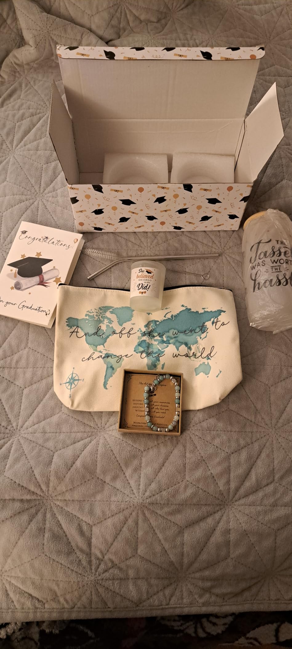 Graduation Gifts for Women Her 2026, High School College Graduation Gifts | Class of 2026 5th 8th Grade Graduation Gifts for Women Her Basket Set of 7 customer photo 1