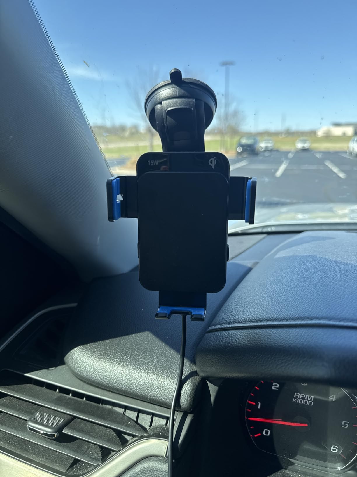 Wireless Car Charger 15W Auto Clamping Phone Holder Dash Windshield Vent | Car Charger Compatible with iPhone 17 16 15 14/13/13 Pro/12 pro/12/11/X/8, Samsung S24/S23/S22 customer photo 2