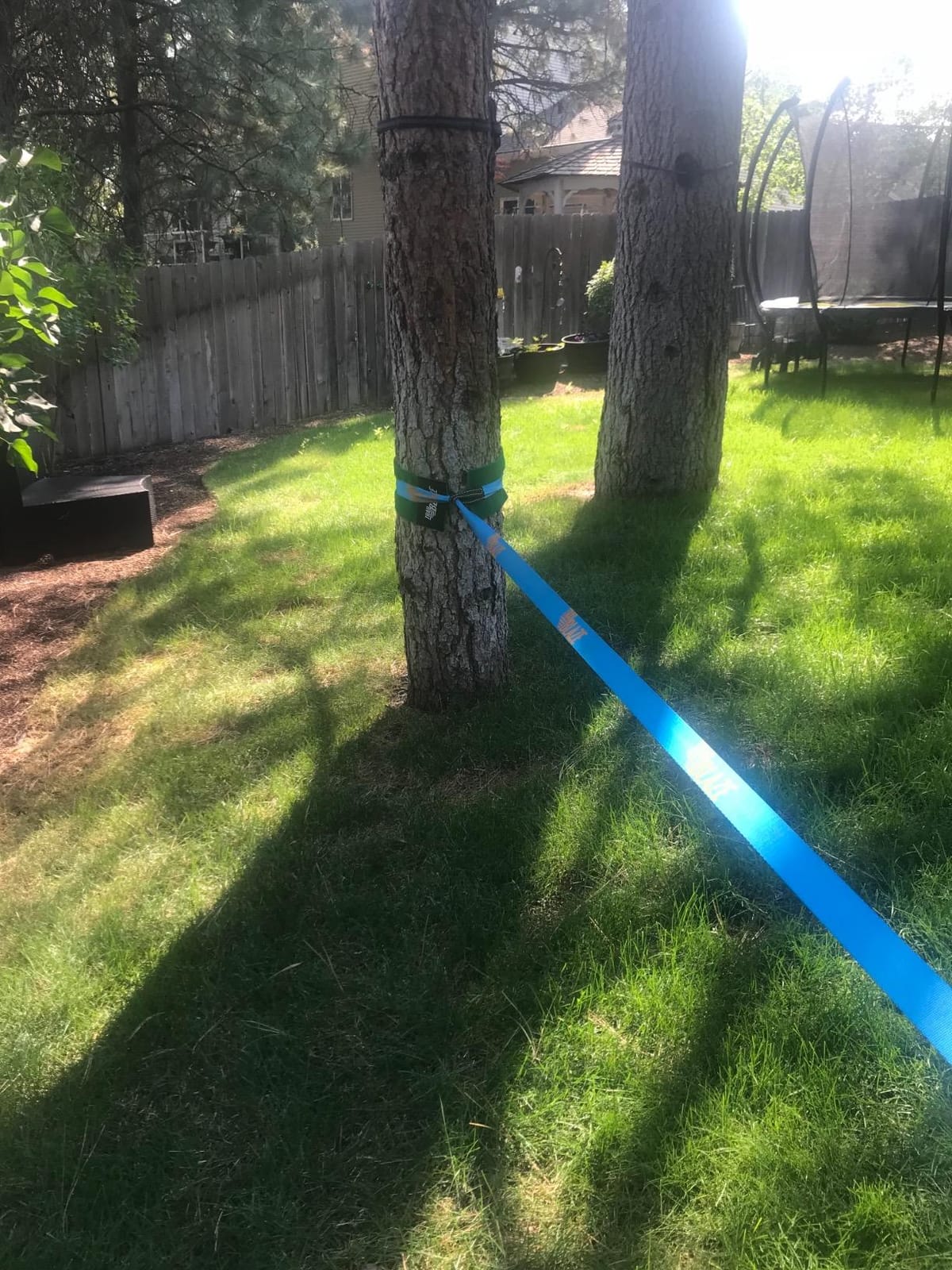 Complete Slackline Kit for Kids & Adults - 60ft Ninja Line (Blue) | With Overhead Arm Training Line - 300 lb Capacity, 3 Year Warranty customer photo 2