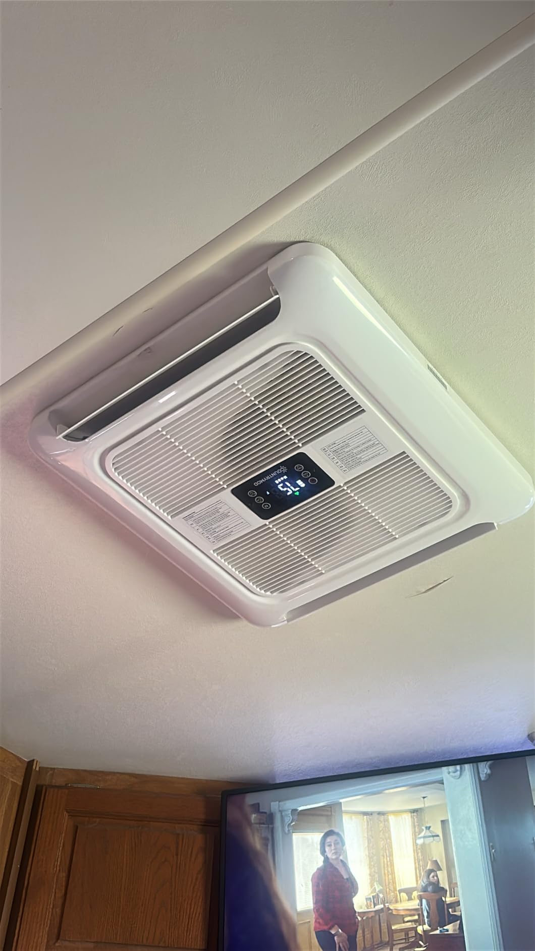 12V DC RV Air Conditioner 10000 BTU RV AC Unit Low Power Consumption Rooftop RV Air Conditioners with APP Remote for RVs, Camper, Van, Battery Powered (Black) customer photo 2