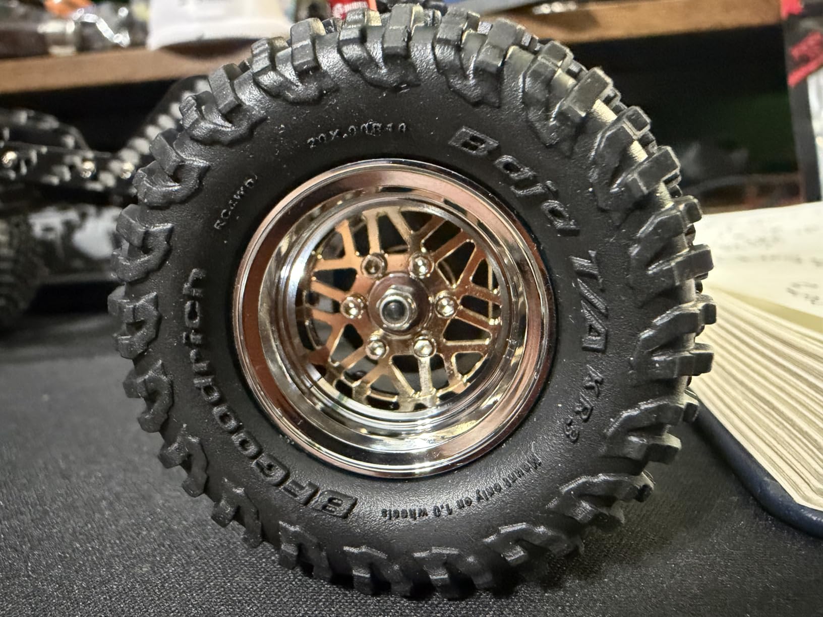 INJORA 1.0 Brass Aluminum Beadlock ModuWheel -4.4mm Offset for 1/18 1/24 customer photo 2