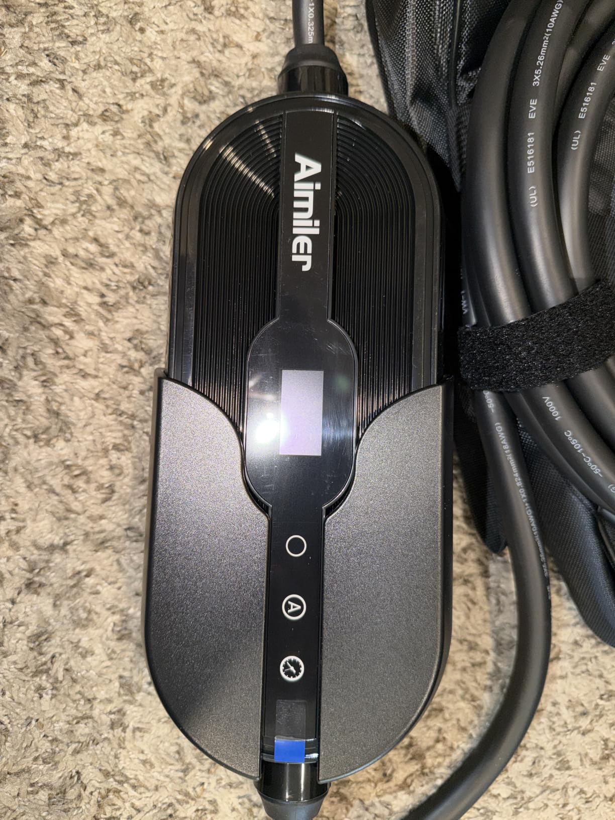 AIMILER Level 2 Electric Vehicle (EV) Charger(WiFi APP/Plug-Play), 40A, 25ft Cable ETL Certified, 220V-240V NEMA 14-50P Plug EVSE w/ J1772 Connector, Portable EV Car Charging Stations (Jet) customer photo 2