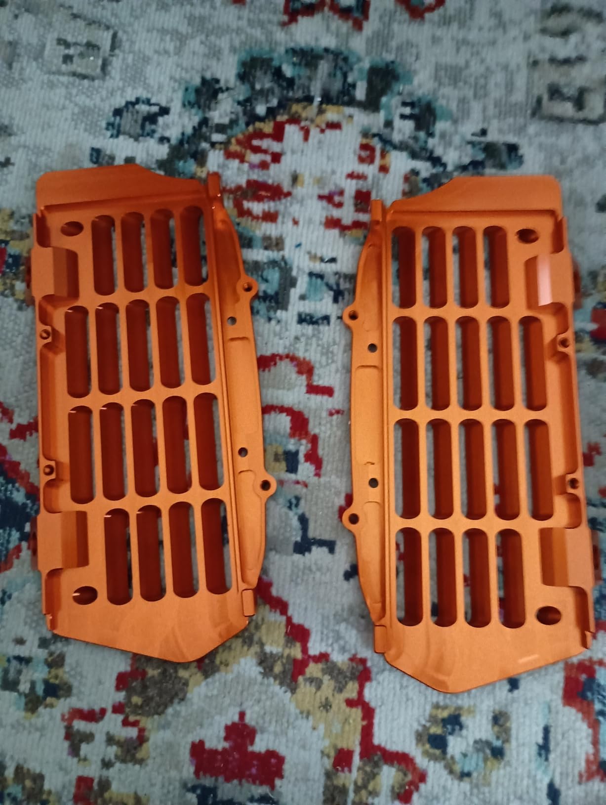 Compatible with EXC XC XCW KTM Husqvarna GasGas Aluminum alloy Motorcycle Radiator Grille Guard customer photo 1
