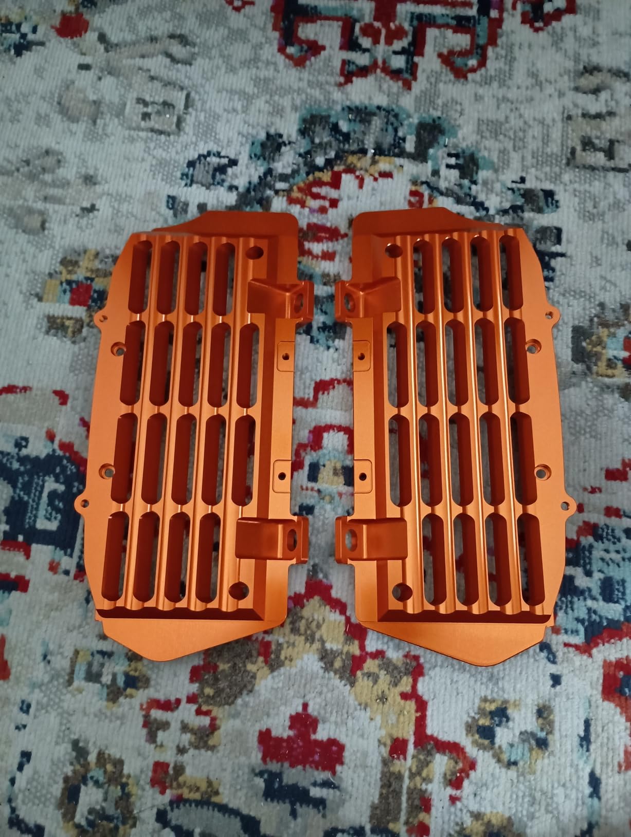 Compatible with EXC XC XCW KTM Husqvarna GasGas Aluminum alloy Motorcycle Radiator Grille Guard customer photo 2