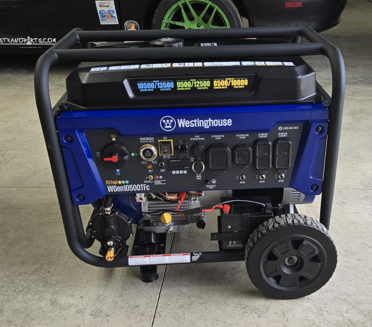 Westinghouse 13500 Peak Watt Dual Fuel Home Backup Portable Generator, Remote Electric Start, Transfer Switch Ready, Gas and Propane Powered customer photo 2
