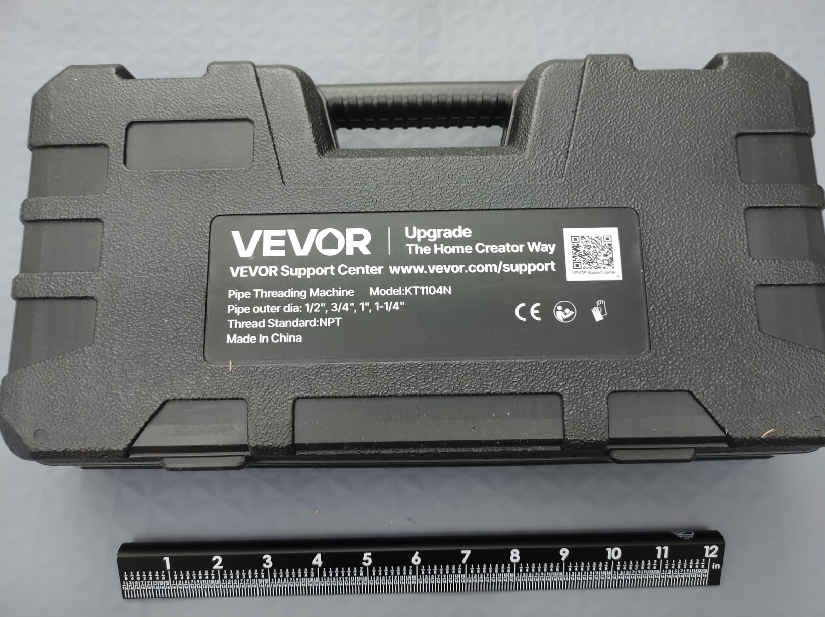 VEVOR Ratchet Pipe Threader Kit with 6 Dies, 1/4
