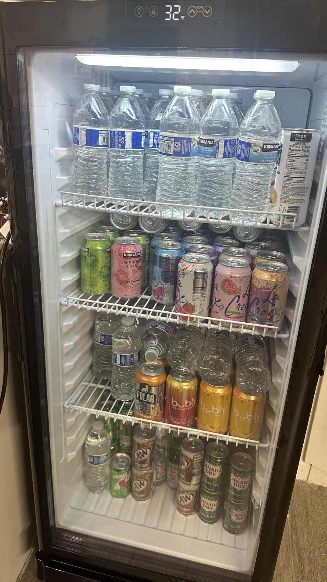 6 Cu.Ft Commercial Beverage Fridge with Glass Door | Double-Tempered Glass, Locking Key & LED, Indoor/Outdoor Use, Bar/Office/Restaurant, Adjustable Shelves, Energy Efficient customer photo 1