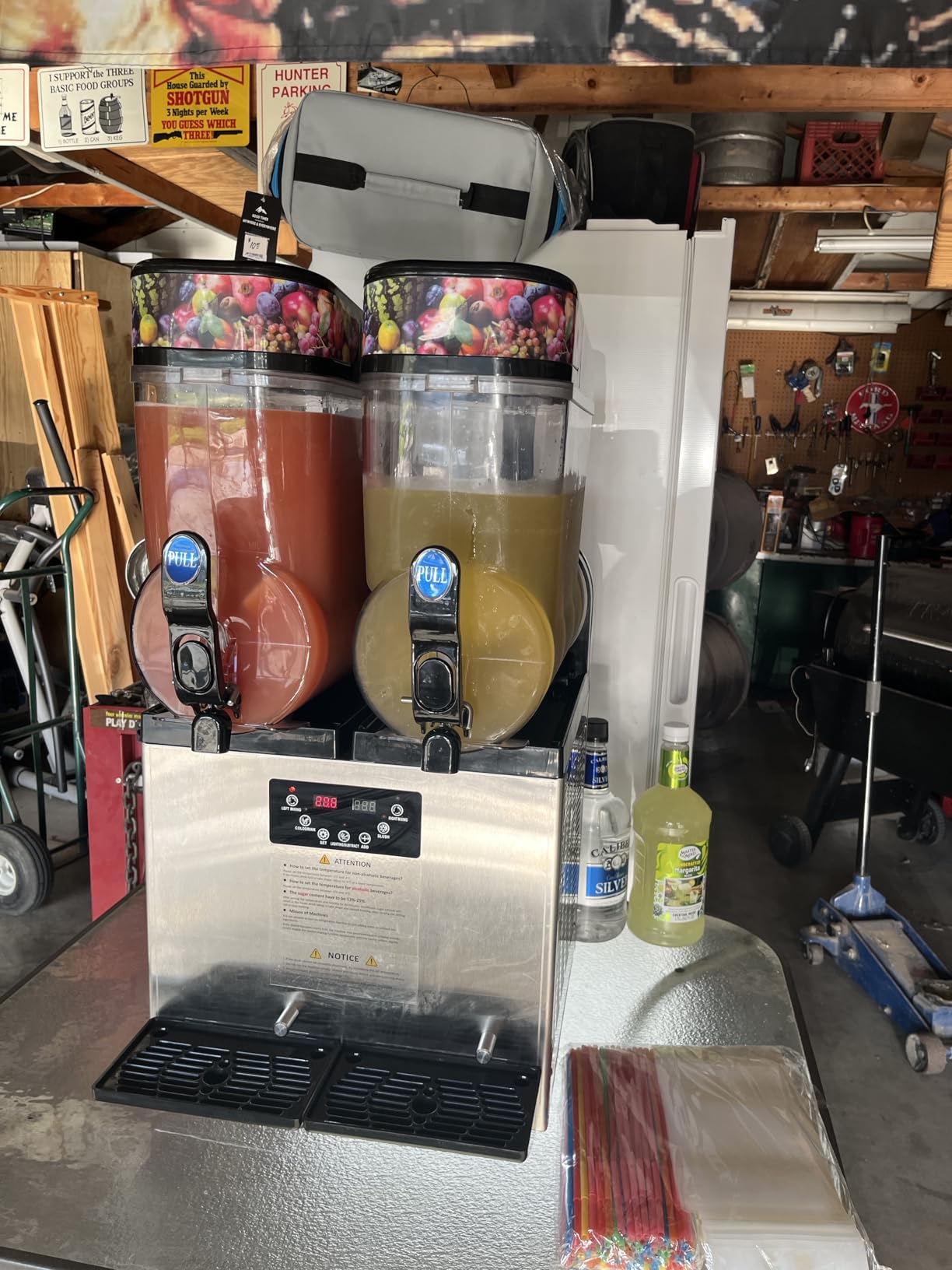 Commercial Slushy Machine 8Gal/30L, Stainless Steel Margarita Smoothie Frozen Drink Machine, 25-Minute-to-Go Slushie Machine, Margarita Machine for Restaurants Cafe Bars customer photo 1