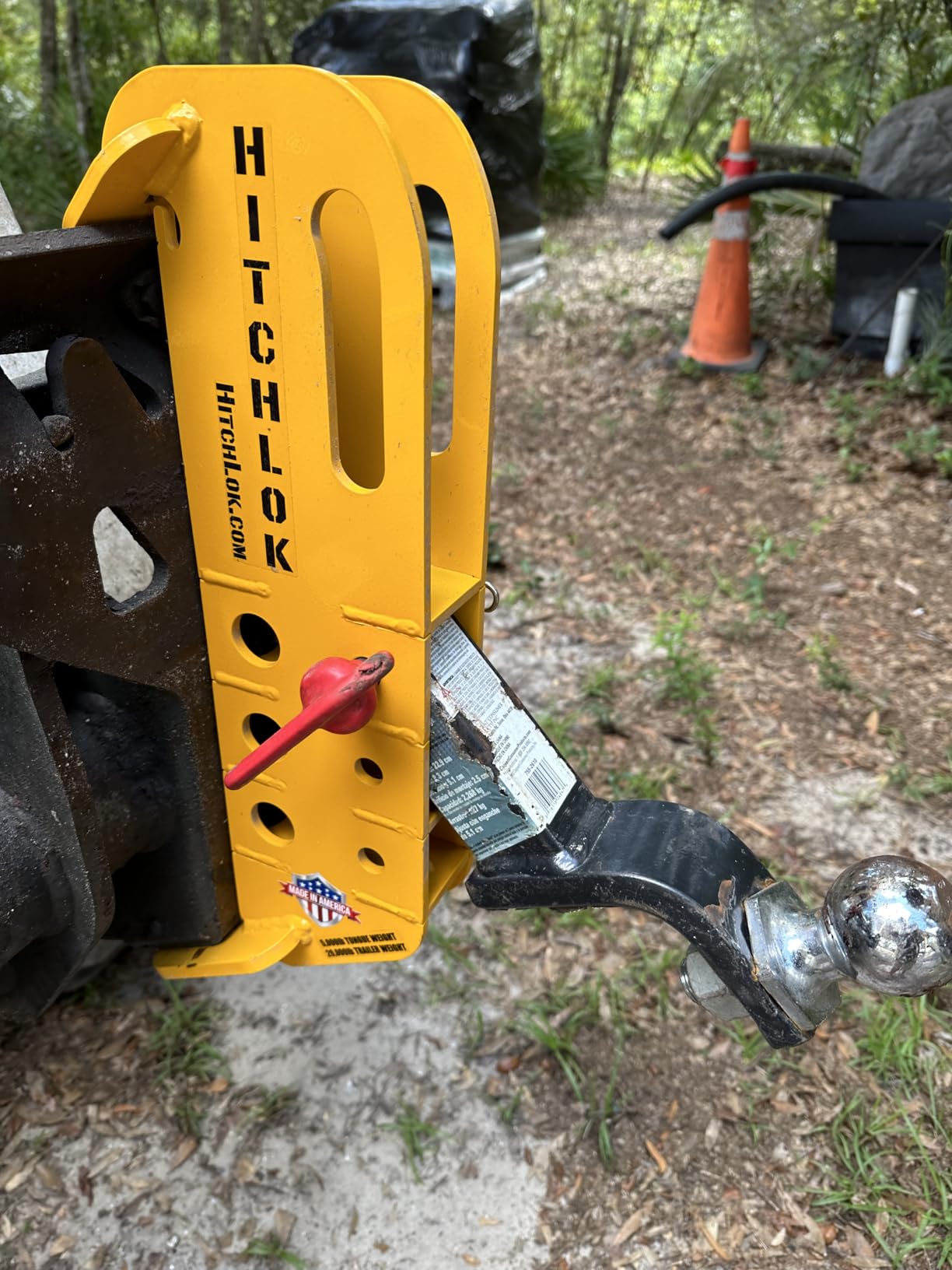HitchLok Skid Hitch Attachment for Skidsteer, Tractor 5,000/20,000lb Capacity. Made in the USA customer photo 1