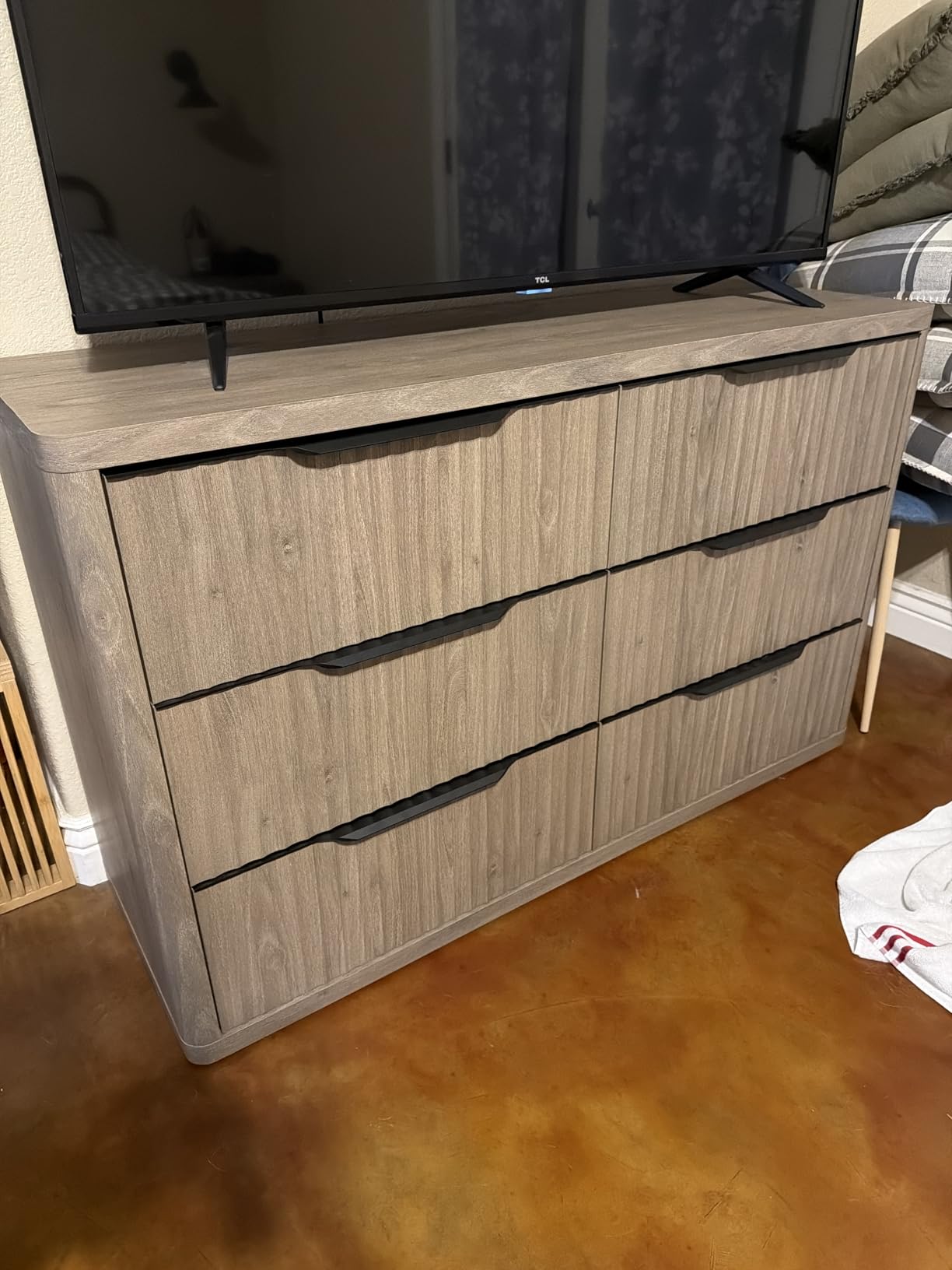 SICOTAS Bedroom Dresser with 12 Deep Wide Large Fluted Drawers for Closet | 107
