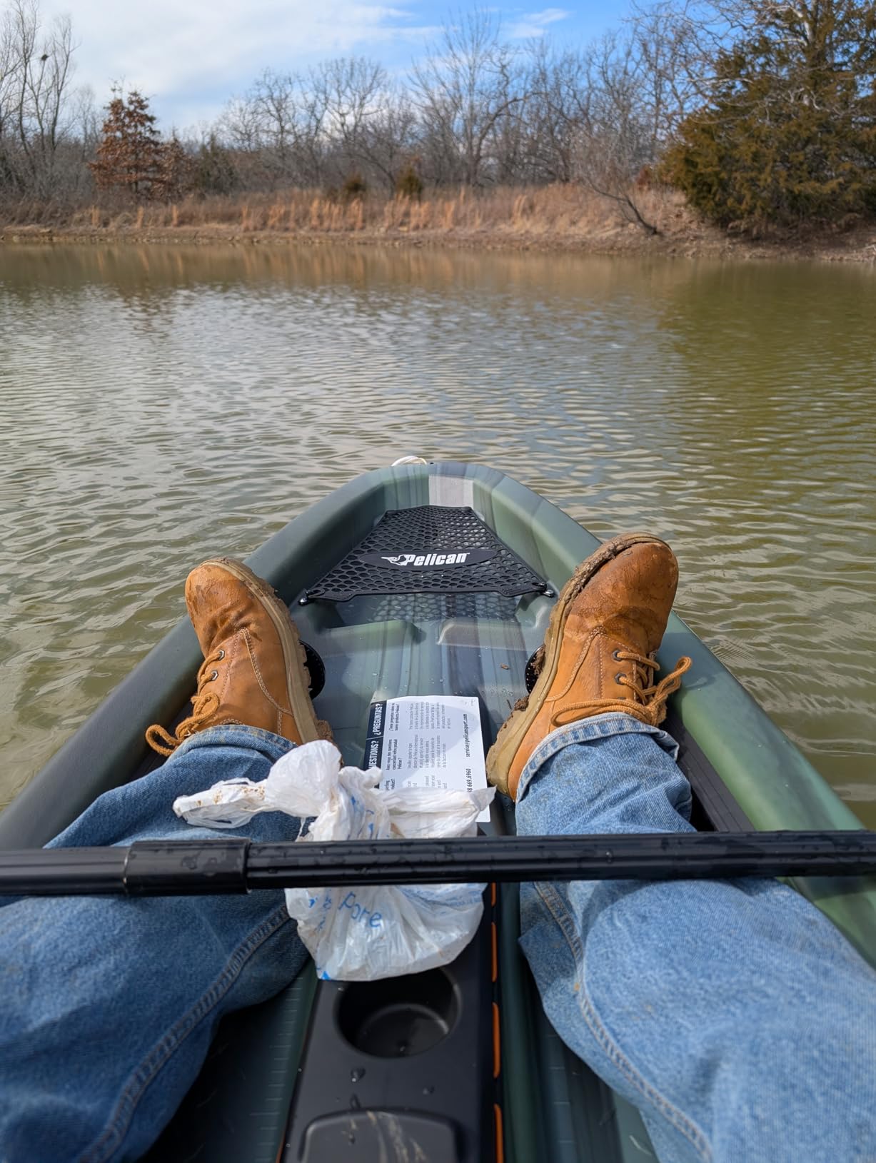 Pelican Sentinel 100X - Angler Sit on top Fishing Kayak - Lightweight - Ergolounge Seating System customer photo 2