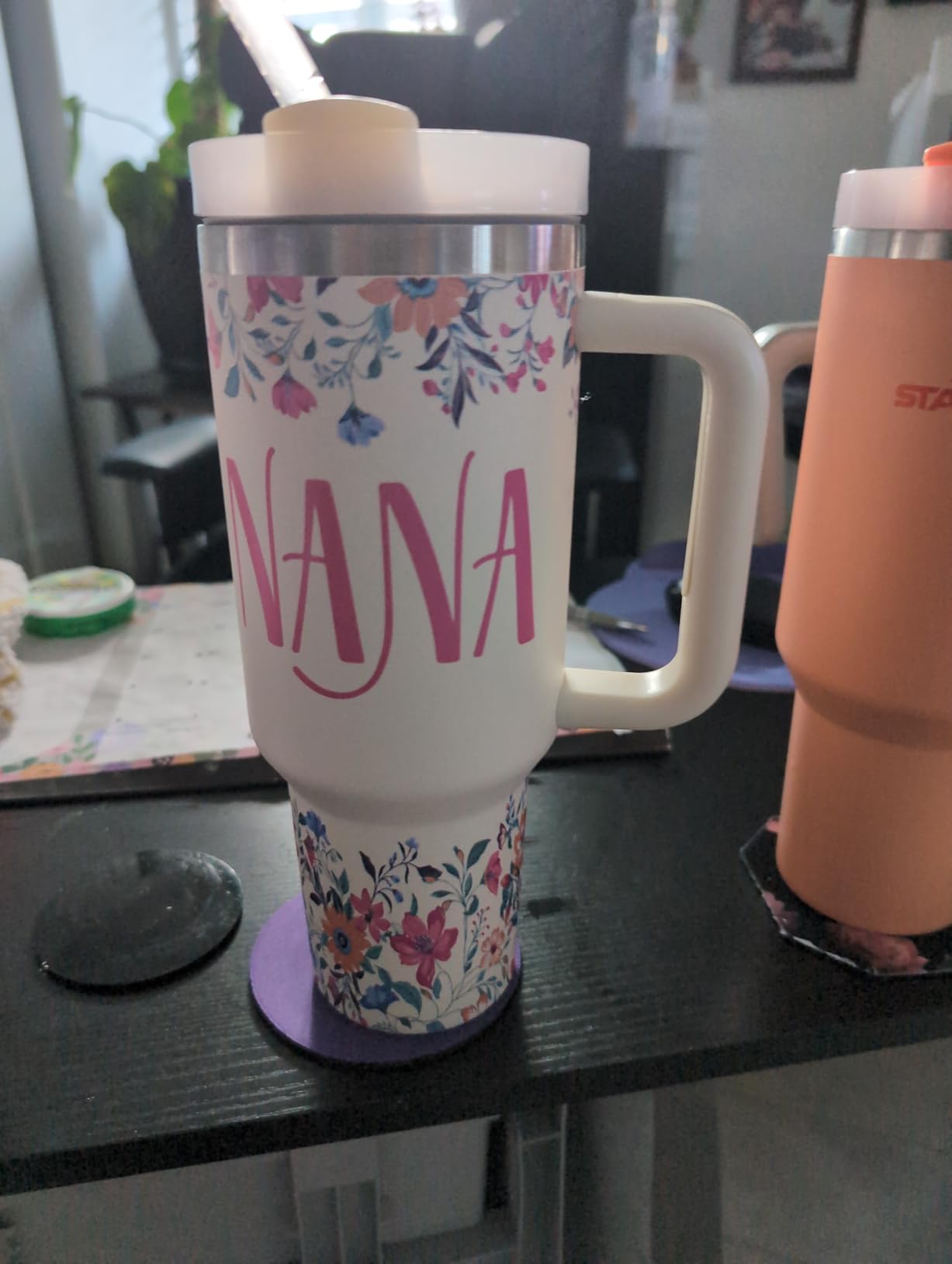 ROSTANTEN Grandma Gifts Birthday Gifts for Grandma | Best Grandma Gift from Granddaughter Grandson for Mothers Day Christmas 40oz Travel Cup Insulated Tumbler with Lid & Straw customer photo 1