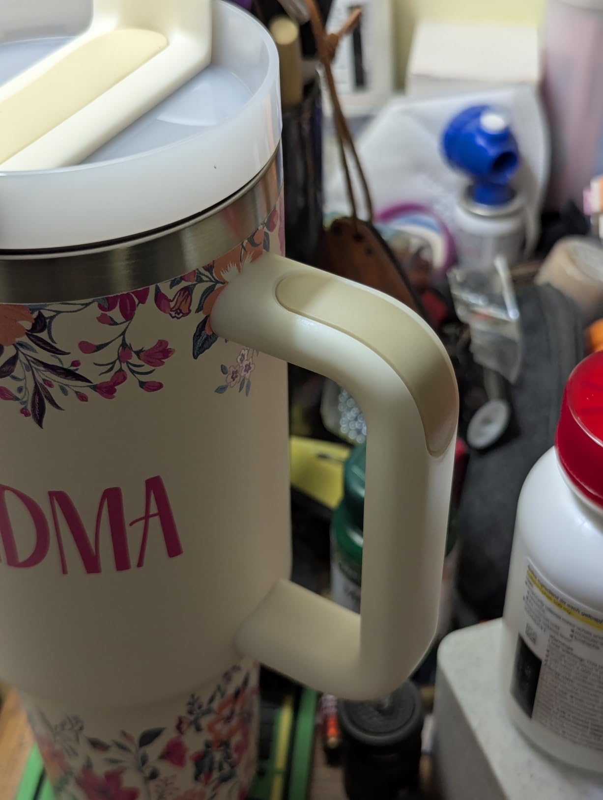 ROSTANTEN Grandma Gifts Birthday Gifts for Grandma | Best Grandma Gift from Granddaughter Grandson for Mothers Day Christmas 40oz Travel Cup Insulated Tumbler with Lid & Straw customer photo 2