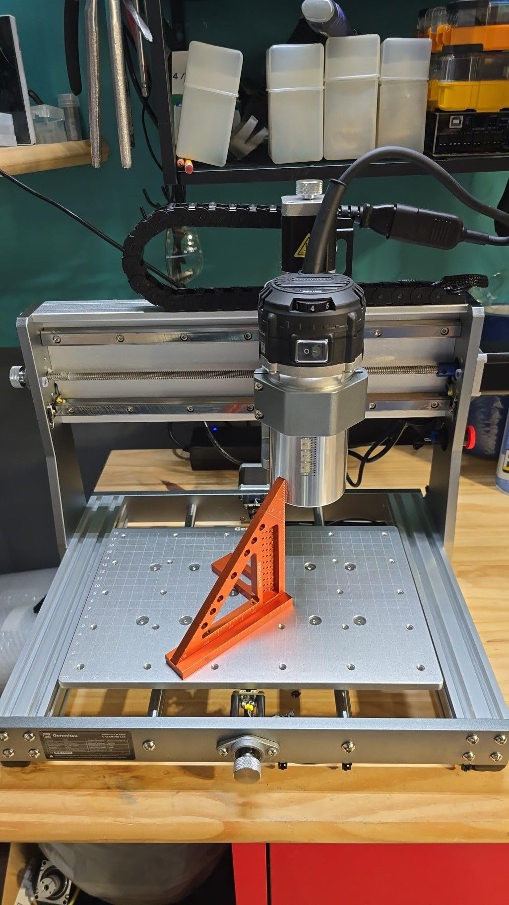 Genmitsu 3020-PRO Ultra CNC Router Machine, All-Metal Engraver for Metal | Upgraded 710W Spindle, Desktop CNC for Wood, Acrylic, PCB, Built-in Motherboard Fan, 11.8