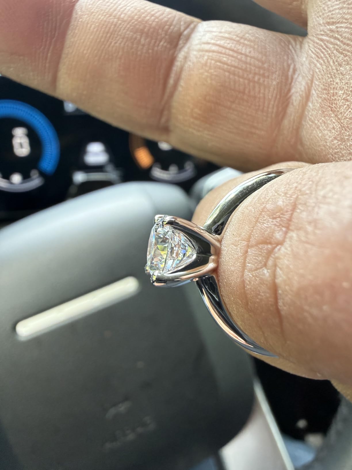 1-10 Carat 14K White Gold IGI Certified Lab Grown Diamond Engagement Ring customer photo 2