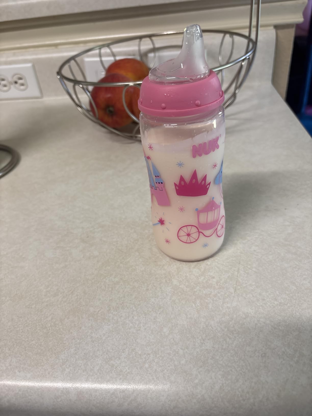 NUK Learner Cup, 8+ Months, Fun Fruits and Animals, Amazon Exclusive Collection, 10 Oz, Pack of 2, BPA-Free, Soft Spout, Spill Proof Sippy Cup customer photo 2