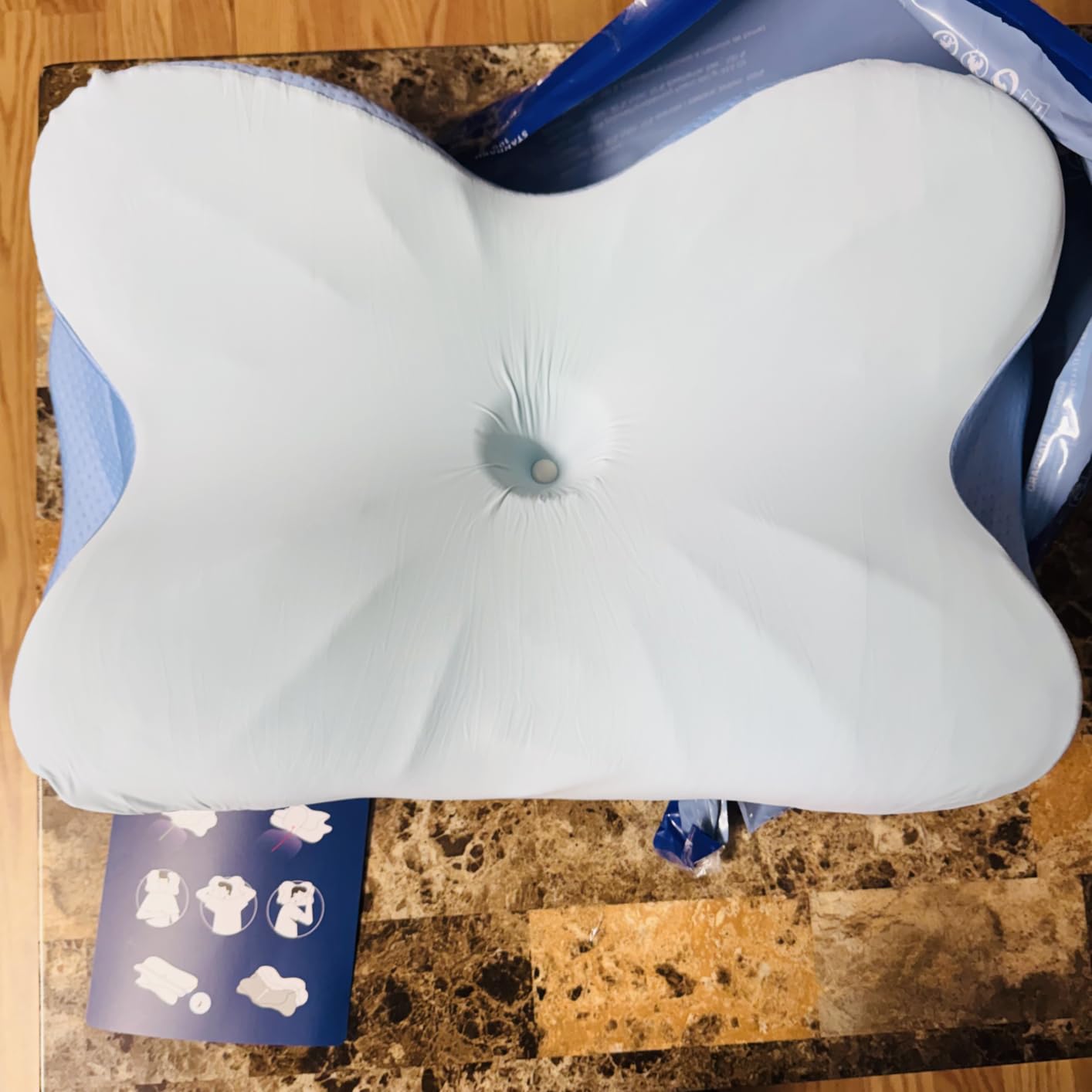 Derila Ergo Cervical Neck Pillow for Sleeping Pillow Contour Memory Foam Pillows for Back, Side Sleeper Pillows 21.25 x 14.17 x 4.72 inches customer photo 2