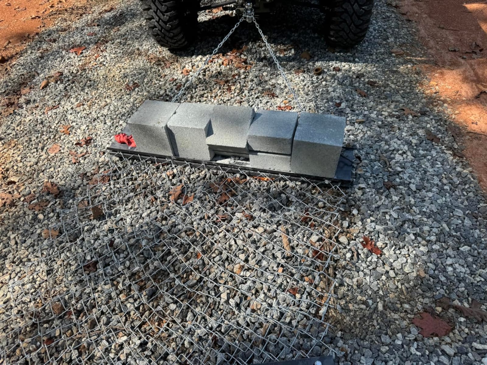 STIRLINGEAR 4'x5' Pre-Assembled Drag Harrow for ATV/UTV - Heavy Duty Rust-Resistant Mesh Harrow for Gravel Driveway, Lawn, Field & Soil Leveling - Steel Tow Behind Ground Leveler (Patent Pending) customer photo 2