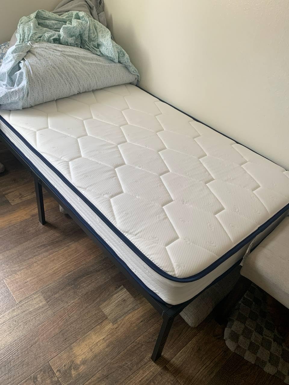Novilla 8 Inch Twin Mattress, Bonnell Spring Hybrid with Spine Support | Adaptive Foam Layer, Steel Coils for Durable Support, Cooling Comfort, CertiPUR-US Certified, Youth & Guest Rooms customer photo 1