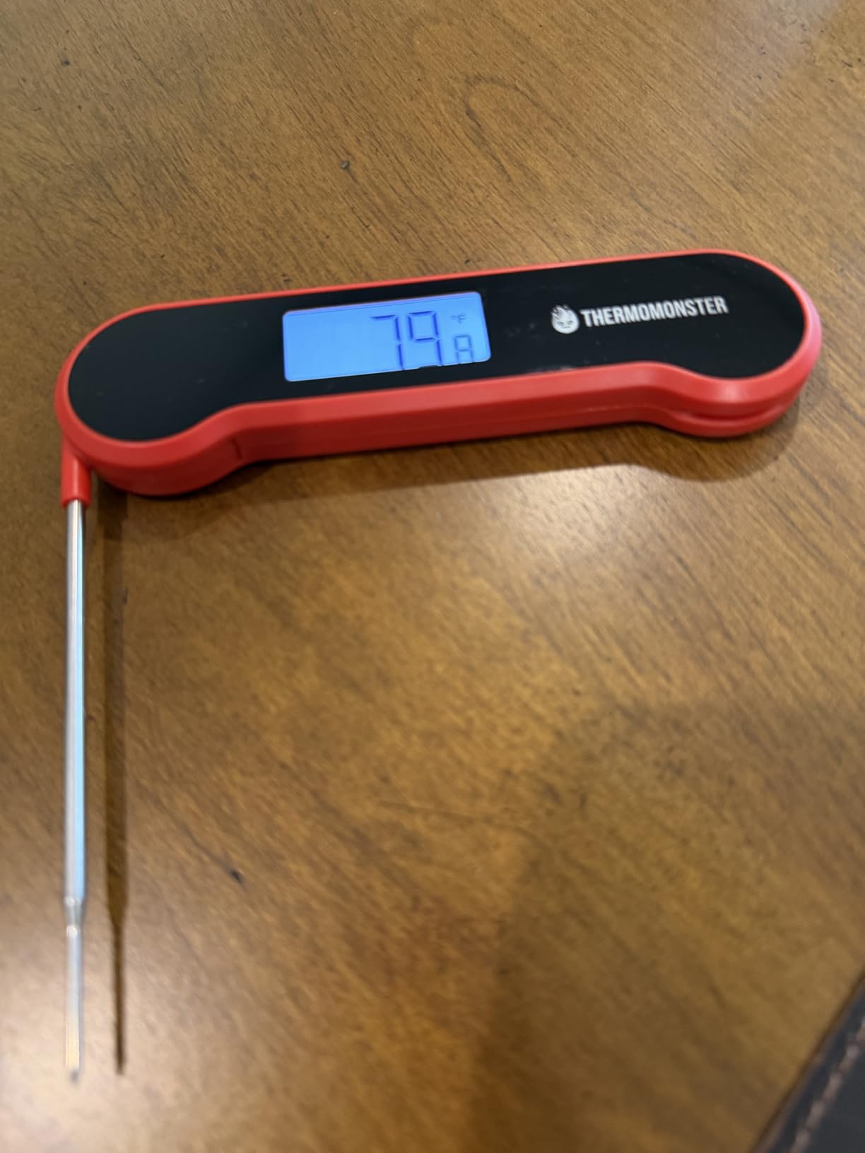 0.5 Sec Instant Read Meat Thermometer Digital for Cooking, Red | NIST ±0.5℉ Precision Food Thermometer, Kitchen Gadgets for Oven Grill Candy BBQ Accessories, Gifts for Him Dad Men Birthday customer photo 1