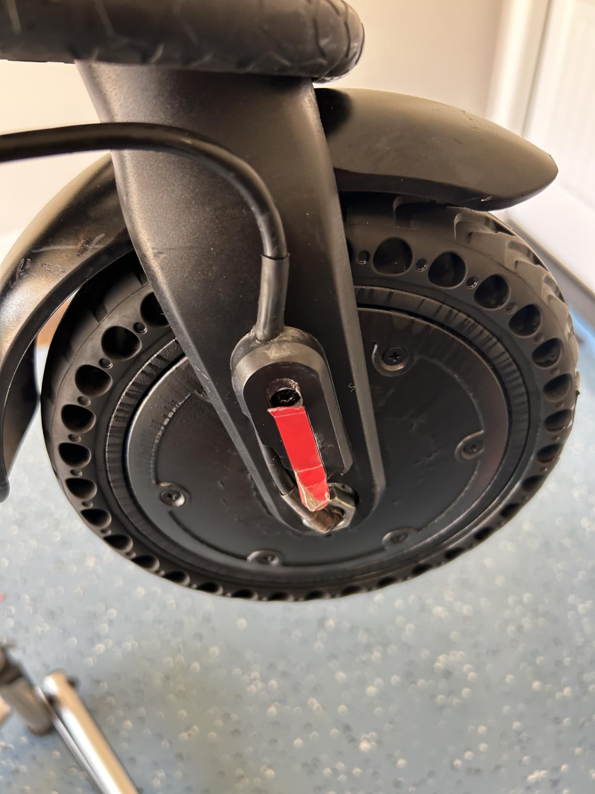 8.5x2.0 (50/75-6.1) Solid Scooter Tires, 2 Pack, Classic Pattern | Solid rubber with hollow cushioning design, airless and puncture resistant, grooved tread, no inflation needed customer photo 2