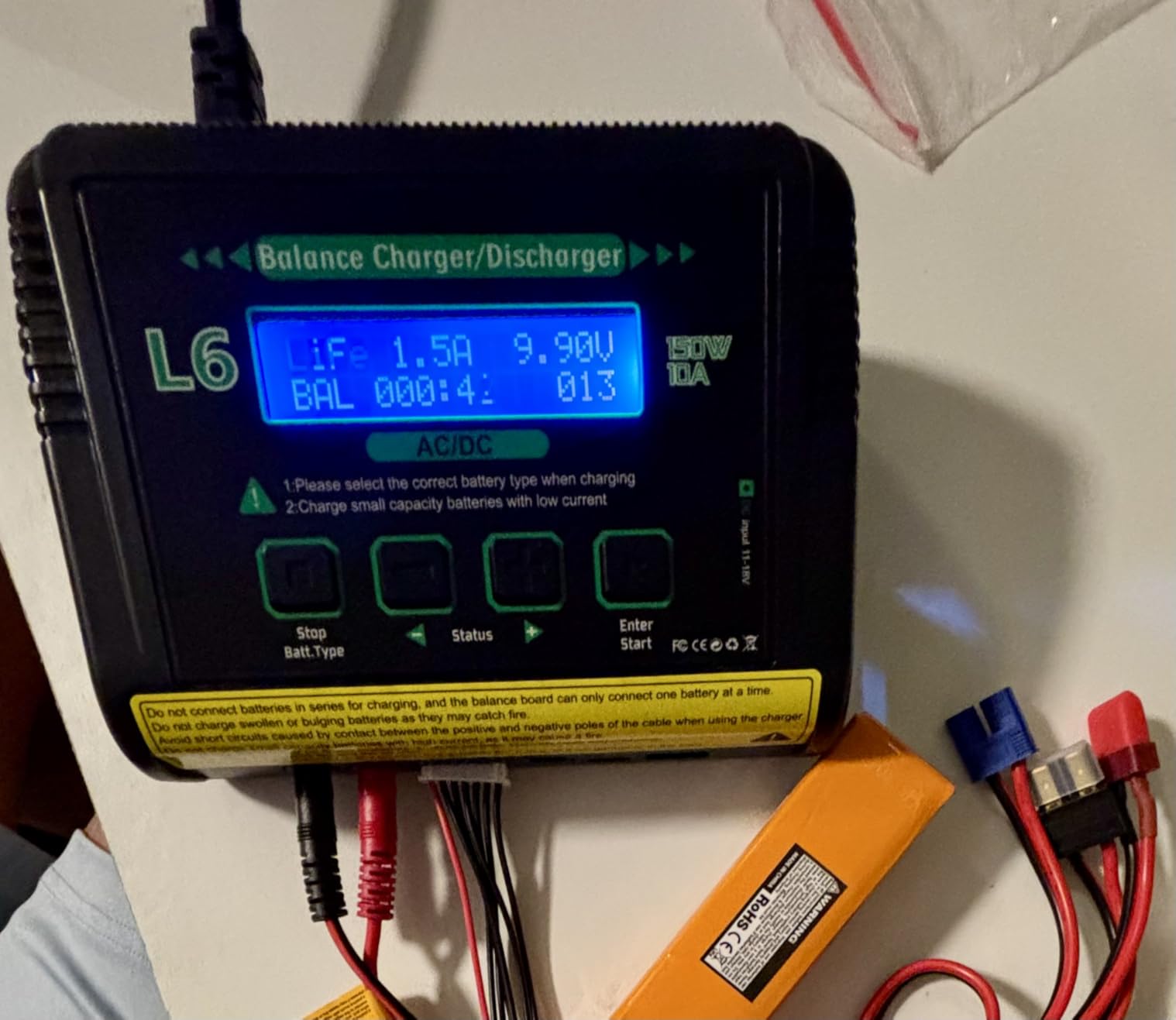 B6AC 80W Lipo Battery Balance Charger 6A Discharger, RC Hobby LiPo/Li-ion/Life NiMH/NiCd Digital Battery Balance Charger with AC Power Supply customer photo 2