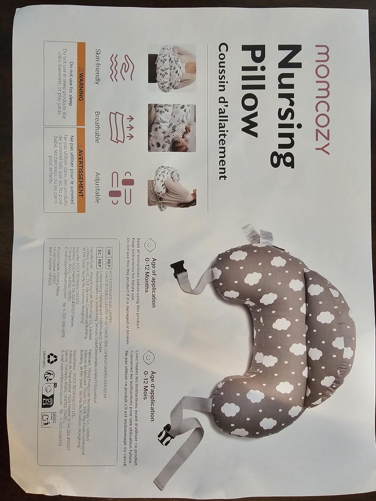 Momcozy Original Nursing Pillow for Breastfeeding - Innovative Safety Guard customer photo 1