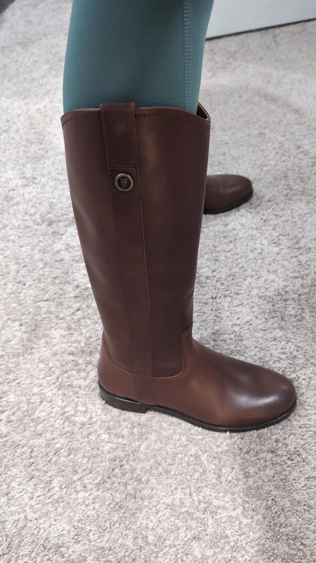 Frye Womens Melissa Button Tall Inside Zip Riding Boots customer photo 1