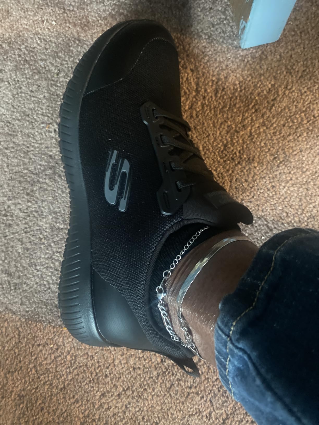 Skechers Women's Squad Sr Food Service Shoe | Work, Electrical Hazard, Memory Foam, 3M Scotchgard, Relaxed Fit customer photo 2